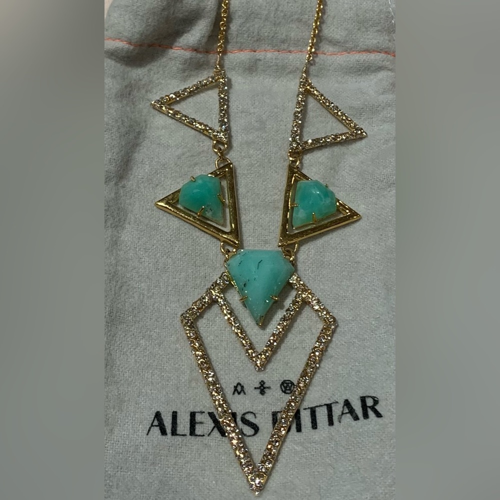 Geometric Alexis Bittar necklace
